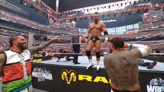 LA Knight & The Usos Wrestlemania 42