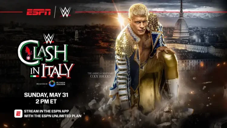 Horarios WWE Clash in Italy